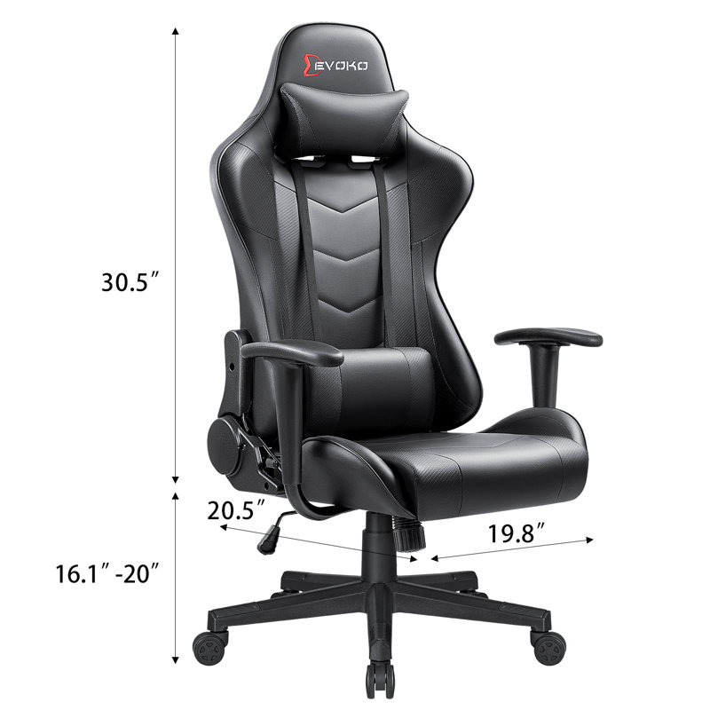 Devoko Reclining Ergonomic Swiveling PC & Racing Game Chair & Reviews